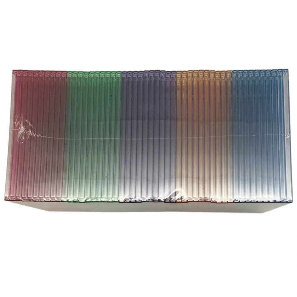Slim Jewel Cases for CD and DVD’S- Multi-Color (50ct.) (NWOT) - Picture 2 of 4